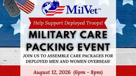 MilVet – August Military Care Packing Event