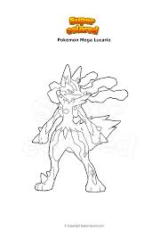 More 200 coloring pages from cartoon coloring pages category. Coloring Page Pokemon Mega Lucario Supercolored Com