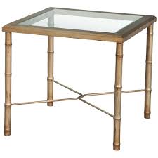Shabby Bamboo Side Table Glass Top Glass Top End Tables Glass Side Tables Side Table