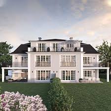 35 Asgard In Munich Bogenhausen A Beautiful Villa Like Building Is 35 Asgard A Beautifu In 2020 American Style House American Houses House Architecture Design