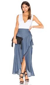 shop for stillwater wrap sum den skirt in indigo at revolve free 2 3 day shipping and returns 30 day price match guarant saias saias fashion vestidos country
