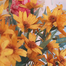 Real oil paints, real brushes, real artists, real art. Monet S Jerusalem Artichoke Flower Inspired Paper Flowers Folded Petal