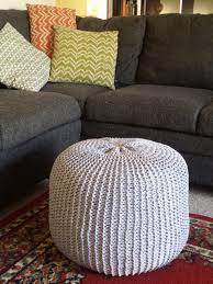 Check out our knit floor cushion selection for the very best in unique or custom, handmade pieces from our home & living shops. Pattern Knitted Ottoman Pouf Floor Cushion Delaney Paige