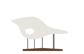 Design charles & ray eames, 1948 fiberglass, steel supports, oak base made in germany by vitra charles and ray eames designed la chaise in 1948 for a museum of modern art competition. Eames La Chaise Eames La Chaise Design Eames Com