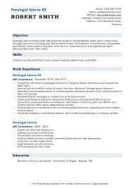 It can also help you get your foot in the. Paralegal Intern Resume Samples Qwikresume
