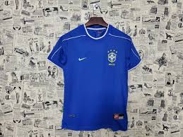 Estádio orange bowl cidade (city): Camisa Selecao Brasileira Ii 1998 Retro Azul