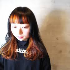 ai hasegawaさんはinstagramを利用しています ブラック オレンジのインナーカラー フロントもインナーオレンジ インナーは色々なオレンジとイエロー トップは地毛だよ 出勤日時 日曜 祝日はお休み 定休日 月曜 第３火曜 オレンジ インナー