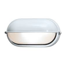 Shop Access Lighting Nauticus 1 Light Fluorescent 9 Inch White Outdoor Bulkhead With Frosted Glass Overstock 16723764
