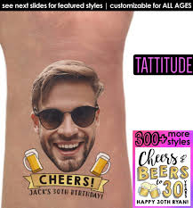 Cheers to 30 Years Birthday Party Tattoos