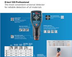 Spot measurement enables you to perform. Bosch D Tect 120 Professional Universal Detector Wall Scanner