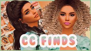 April eyebrow pack · 19. Skin Makeup Hair Cc Finds Female Cc Folder L Sims 4 Mods Pack Free Download Youtube