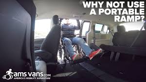 A simpler, manual wheelchair van ramp is a feasible diy project. Why Not Use A Portable Ramp Ams Vans Youtube