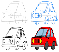 These easy steps will help you draw a cartoon car with ease. How To Draw A Car Clipart