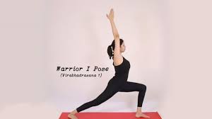 How To Do Virabhadrasana 1 Warrior 1 Pose Video Warrior Pose Yoga Warrior Yoga Standing Yoga Poses