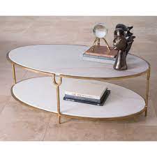Iron and stone oval coffee table 9.91786 dimensions. Global Views Iron Stone Oval Coffee Table Bellacor