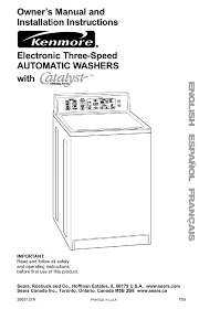 Sears Kenmore Three Speed With Options And Speeds Switch
