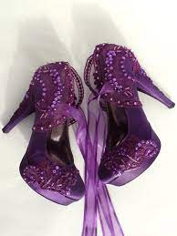 Purple Fall Wedding Shoes Lace Embellished Bridal Shoes Etsy Purple Wedding Shoes Wedding Shoes Lace Purple Bridal Shoes