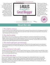 The 5 Rules To Become A Great Blogger. | Blog Love, Blogger, Blog