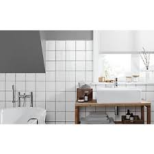 Watch professional painter roy evans show you how to update a tired looking bathroom by simply painting ceramic tiles with white knight tile paint which contains microban® to protect against mould, mildew and fungus. Wickes White Ceramic Wall Tile 150 X 150mm Wickes Co Uk