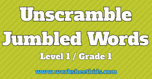 These word puzzles will test your problem solving skills on themes such as animals, seasons, technology and holidays as well as important english topics such as verbs, adjectives and nouns. Unscramble Jumbled Words Puzzle For Grade 1 Worksheets Free Printable