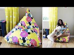 Apart from that, all you really need is fabric (both for the outer and most likely the interior bag too), and filling (traditional beans, plastic pellets or foam). How To Make An Amazing Easy Bean Bag Chair Sillon Puff Tutorial Live Colorful Youtube