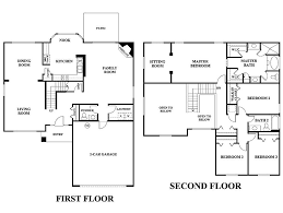 Dream 2 story house plans & designs for 2021. 2 Storey 4 Bedroom House Floor Plan Floor Plans 5 Bedroom House Plans 2 Story House Design