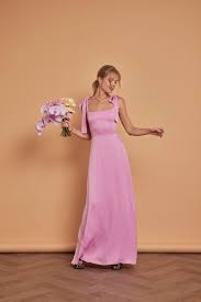 Allegra Orchid Pink Satin Bridesmaids Dress | Maids to Measure UK