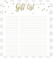 They're cheap and can be filled with diy homemade treats making them perfect for anyone looking for something inexpensive but still unique! Baby Shower Gift List Ideas Home Design Items Checklist Gift Registry Free Transparent Png Clipart Images Download