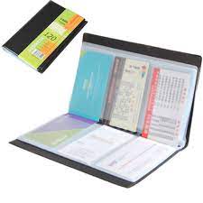 Tru red™ business card holder, white (tr55270). Desk Accessories Black Leather 120 Business Name Card Holder Book Wallet Cover Case Pouch Folder Business Industrial