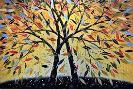 Safe, secure & free returns. Abstract Landscape Modern Tree Art Painting New Day Dawning Painting By Amy Giacomelli