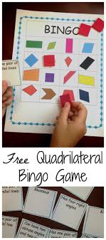 How To Review Classifying Quadrilaterals With This Free Quadrilateral Bingo Game Math Expressions Quadrilaterals Activities Math Projects