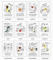 2016 Classic Cocktail Recipe Calendar