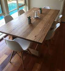 Shop with afterpay on eligible items. Recycled Messmate Dining Table With Wooden Legs Dining Room Design Timber Dining Table Dining