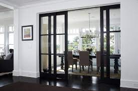 Houzz Tour Glossy Black And White Beachfront Style Dining Room Contemporary Glass Doors Interior French Doors Interior