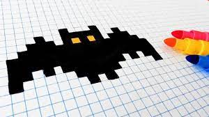 pixel art chauve souris : +31 Idées et designs pour vous inspirer en images  | Dibujos en cuadricula, Como dibujar un murcielago, Arte píxeles minecraft