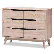 Browse our wide selection of light wood nightstands and bring effortless style to your home with beautiful modern furniture and decor. Hawthorne Collection 6 Drawer Wood Double Dresser In Light Brown Walmart Canada