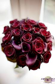 There is no better way to say your love is true and forever lasting than with this product. Black Baccara Roses And Plum Callas Make Up This Rich Bouquet Bridal Bouquet Black Baccara Roses Bouquet