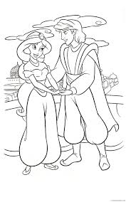 She is an autonomous and intelligent person. Aladdin Coloring Pages With Jasmine Coloring4free Coloring4free Com