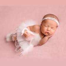 Amazon.com : Yuehuam Newborn Baby Girls Photography Props Outfits Crochet  Romper and Knitted Socks Tutu Skirt Feathers Costume with Pearl Headband  Set Baby Photo Props for Photoshoot 0-3 Month : Electronics