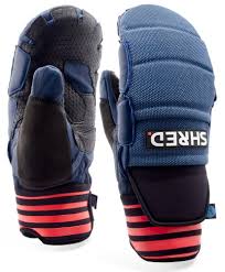 gloves shred race mittens d lux navy rust 2019 20