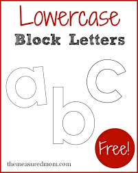 Use these letters in your card making and . Lowercase Block Letters The Measured Mom