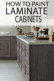 How To Paint Laminate Cabinets Painting Laminate Kitchen Cabinets Laminate Kitchen Laminate Cabinets