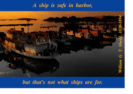 Image result for ship in the harbor is safe