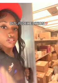 Black Female Fedex Driver