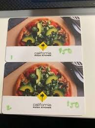 Make sure that the codes on. California Pizza Kitchen Gift Cards For Sale Ebay