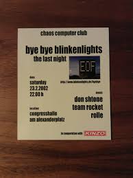 98% aller bestellungen werden direkt am selben tag versandt. Blinkenlights Open Your Code