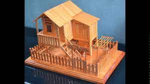 Harga sudah termasuk boneka beruang. Miniatur Rumah Keren Kumpulan Kerajinan Terbuat Dari Stik Es Krim Kreatif Youtube