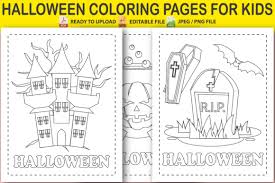 Colors palette generator turns a picture with a pleasing look into a palette of equally pleasing co. Happy Halloween Coloring Pages Grafico Por Pro Designer Creative Fabrica