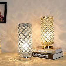 Crafted with care and with a wide enough range of aesthetics to suit any bedroom, these designs show that directional pieces don't have to compromise on practicality. China Crystal Table Lamp Modern Beauty Eyeshield Desk Lamp Bedside Table Light With Sliver Gold Shade Night Light Fixture For Bedroom China Table Lamp Desk Lamp
