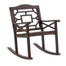 Belham Living Gaulding Cay Mahogany Patio Rocking Chair Walmart Com In 2020 Patio Rocking Chairs Outdoor Rocking Chairs Rocking Chair